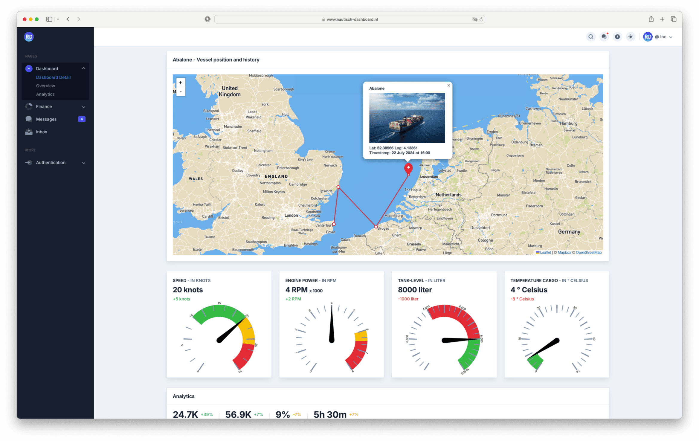Nautisch Dashboard voor jouw bedrijf